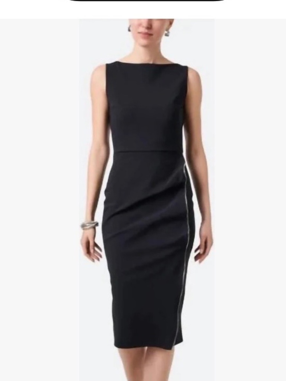 Chiara Boni Boat Neck Zipper Dress size 8